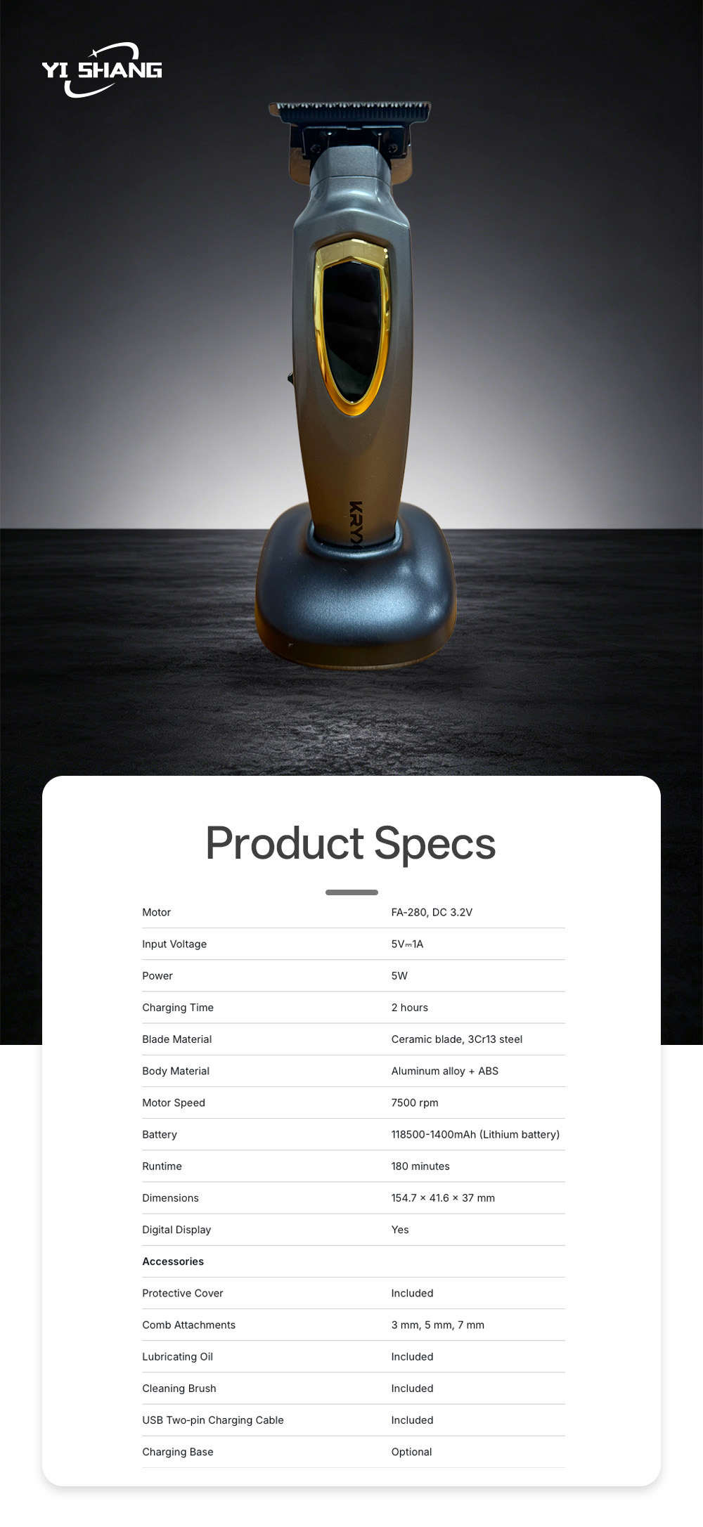 _Hair clipper 368-1X