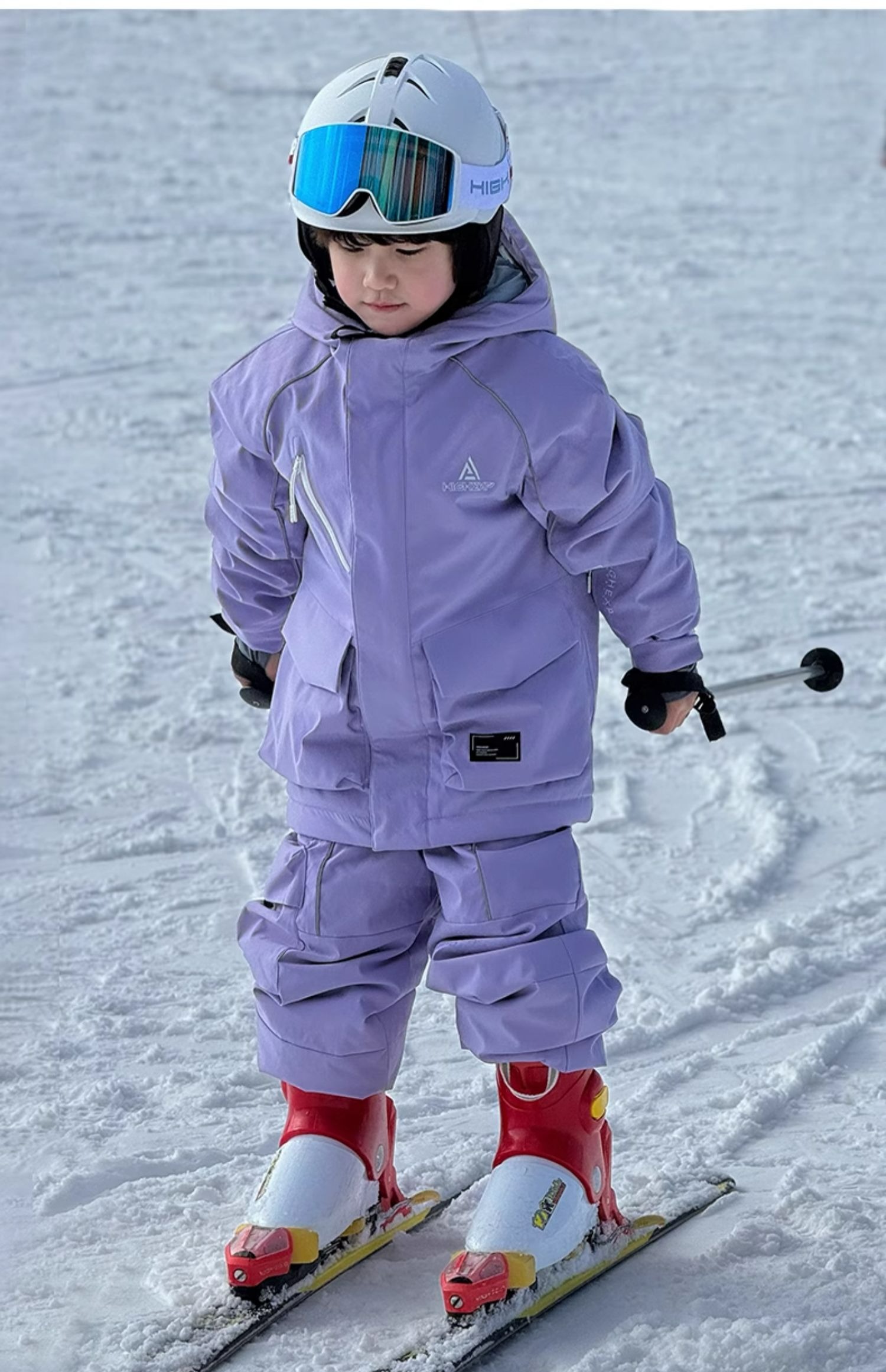Children's ski clothing thickened warm