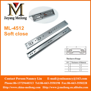 3-fold Ball Bearing Slowly Drawer Slide