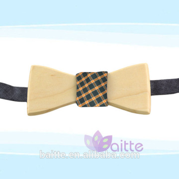 Hot sale trendy Classic style wooden bow tie fit for swallowtail