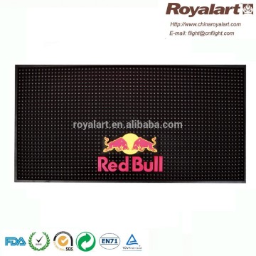 Red bull rubber beer bar mat