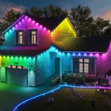 Smart APP Control RGBIC 50ft DC 24V IP67 Outdoor LED Strip Light
