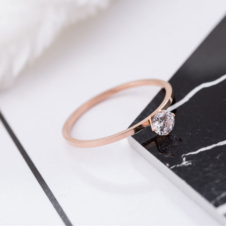 Rose Gold Cubic Zirconia Rings