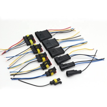 AMP Sealed Waterproof Electrical Wire Connector DJ7041-1.5-21 (282088-1/282106-1) - Female Male Pin