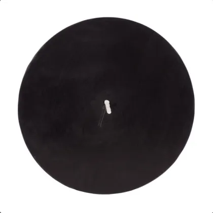 Black color magic pillar candles