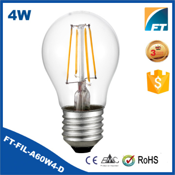 FT-FIL-A60W4-D 4W E27 AC110/230V Dimmable LED Filament Bulb
