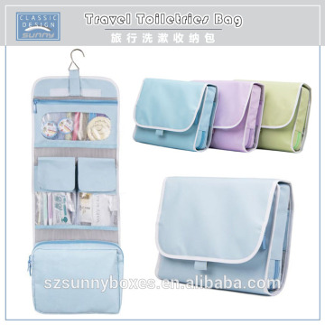 Wholesale 600D Polyester Waterproof Travel Cosmetic Hanging Storage Bag