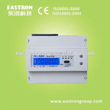 SDM530C three phase four wires din rail energy meter, RS485 Modbus RTU and Pulse output, CE approved