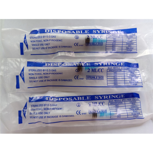 Disposal syringe of luer slip for human use