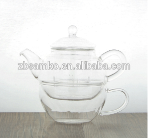 Hot selling handmade Large heated transparent teapot