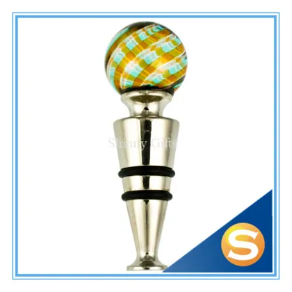 Wholesale Custom Design dice crystal wine stopper