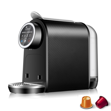 Machine de café programmable 19 Bar Quick Brew Technology avec une fonction tactile pour un usage domestique - Black Capsule Design