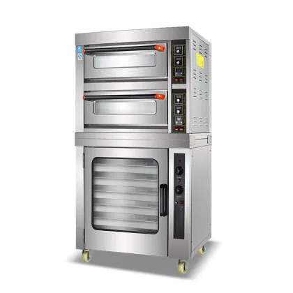Intelligent Temperature Control Commercial Deck Oven with Fermentation Tank and Wake-up Box