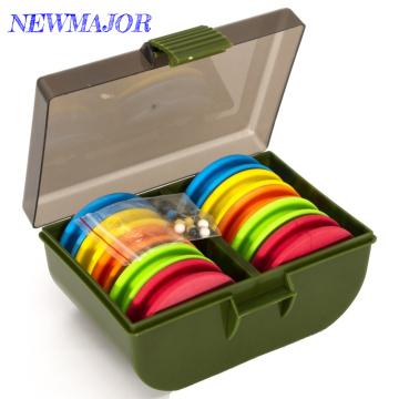 Newmajor 10pcs/Box Round Eva Foam Coil Spulen Spulen Seenanger auf Lagerbox