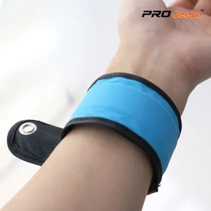 Reflective Blue Woven Fabrics Sport Waist Belt