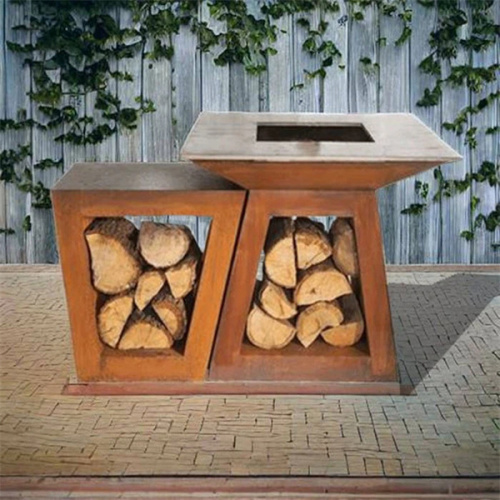 Corten Steel Charcoal Barbecue