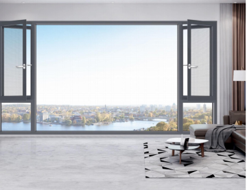Preferential window screen integrated casement window - standard model