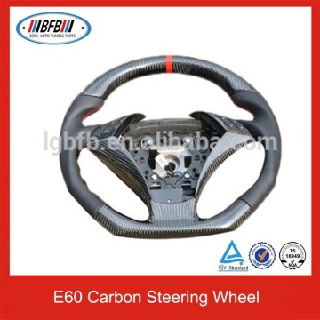 CAR STEERING WHEELS CARBON FIBER WITH LEATHER FOR E60 5 SERIES