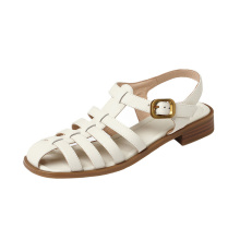 Flat Woven Roman Shoes Thick Back Air Sandles