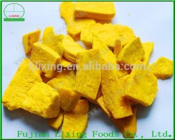 Freeze-dried pumpkin strips