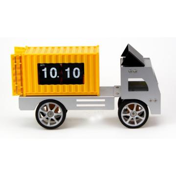 Car Container Flip Desk Clock