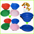 BPA Free Travel Bowl Składane silikonowe miski dla psów