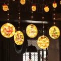 Encantadoras luces de hadas LED con diseños de Santa y alces