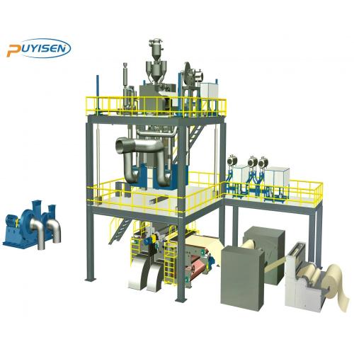 PET double slit spunbond hot rolling production line