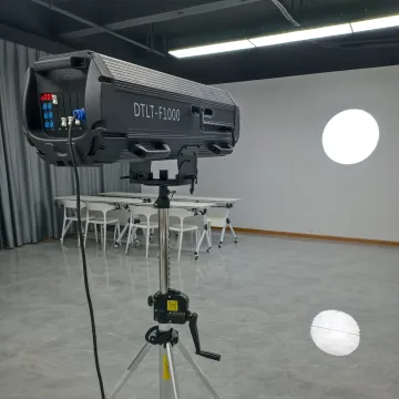 DTLT F1000W LED Follow Spot Light for Church, Concert, Wedding, Theater, TV Studio, Night Club with Zoom Focus and IRIS Control