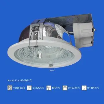 Downlight E27  2x26W PLC