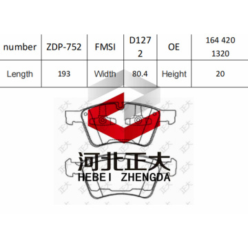 Brake pad of Mercedes-Benz GL450 D1272