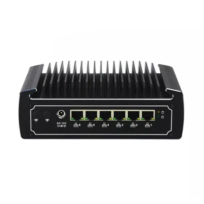 Partaker 8th Gen Intel i5 8250U Quad Core Fanless Mini Computer 3867U with 6*1000M Lan i7 8550U Mini PC pfSense Firewall PC