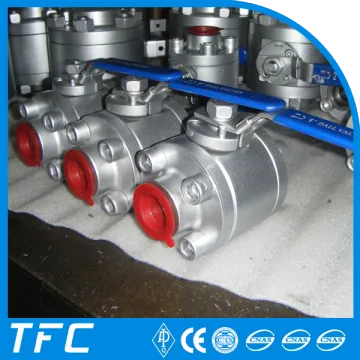 3pc forged steel threaded ball valve