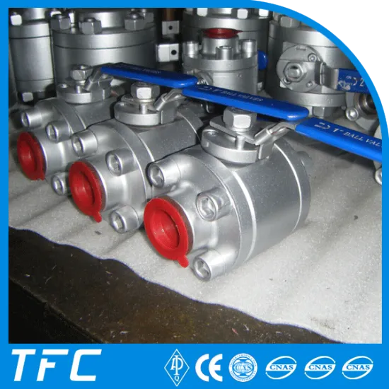 3pc forged steel threaded ball valve