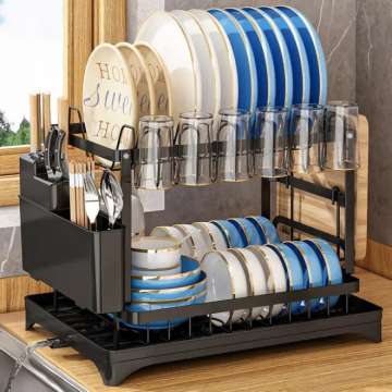Hot Selling Metal Dish Drainer Organizer Rack