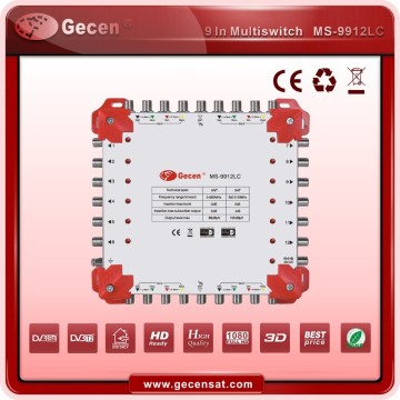 Excellent quality tinplate housing and exquisite plastic9 in 32 out satellite cascade multiswitch