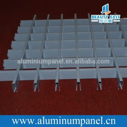 2015 customize ceilings design, aluminum suspended grille ceiling