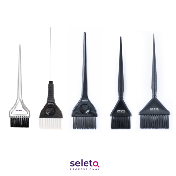Professional Salon Tool: Tint Hairdressing Glitter Die Air Dye Color Brush for Hair Coloring