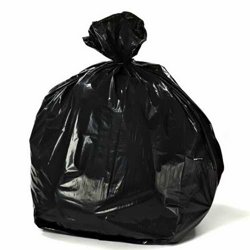 Strong Black Bin Bags Trash Bags with Gain Small Garbage Bags with Handles