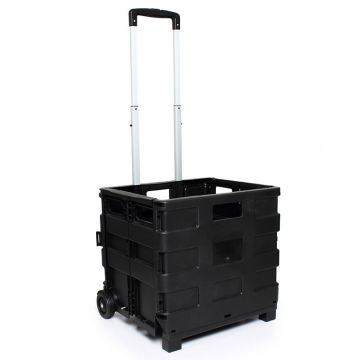 Portable Folding Shopping Trolley Cart with Wheels