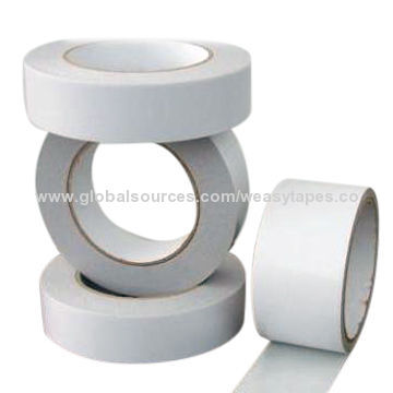 Tissue tapes, white and applied to wide field