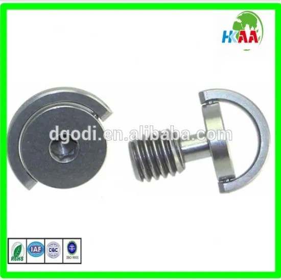 Quick Release Plate L Bracket Screw 1/4'' D Ring Flat Head SS Hinged Screws