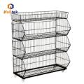 Wire Mesh Contianer Dismountable Supermarket Promotion cage with Wheels Factory