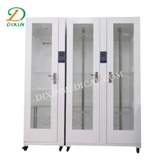 Medical double door soft endoscope storage cabinet