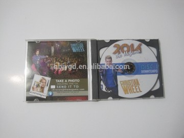 Double CDs jewel case , black CD tray, 157gsm front & back paper cover ,shrink wrapping.