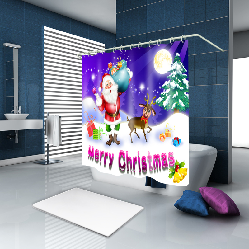 water proof sublimation custom shower curtain amazon