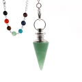 Pendulum line conical Stone Pendant treatment chakra bead crystal bullet head spirit opal ornament