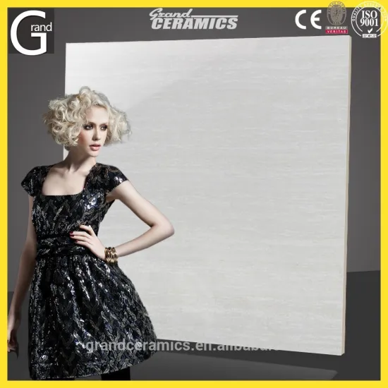 Ivory white soluble porcelain floor tiles 600x600 popular in India