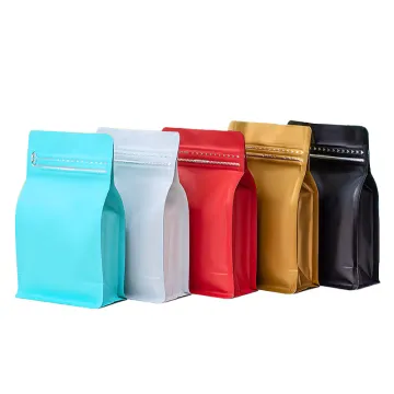 Side Gusset Coffee Bag With Valve and Zipper