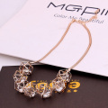 Con rắn chuỗi vòng cổ với bóng Zircon cổ áo Crystal Choker